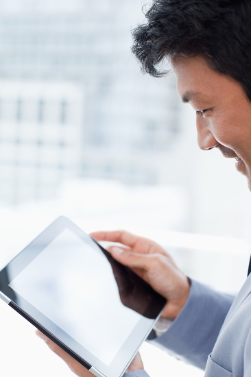 cypherMUSE Man Using an iPad
