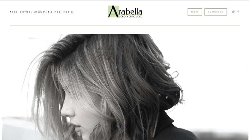 Arabella Salon and Spa WebSite