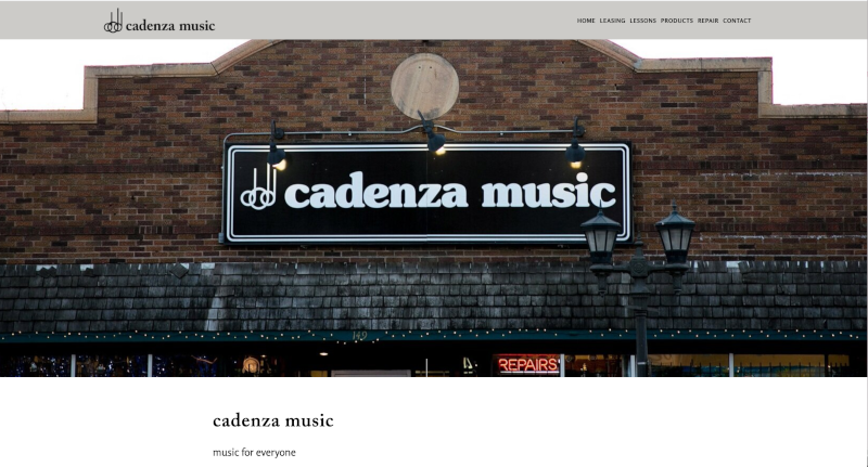 Cadenza Music WebSite