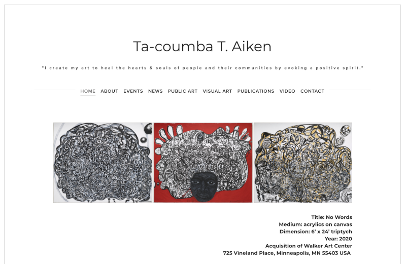 Ta–coumba Aiken WebSite